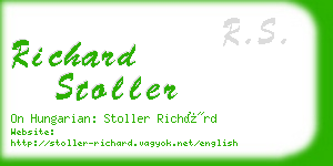 richard stoller business card